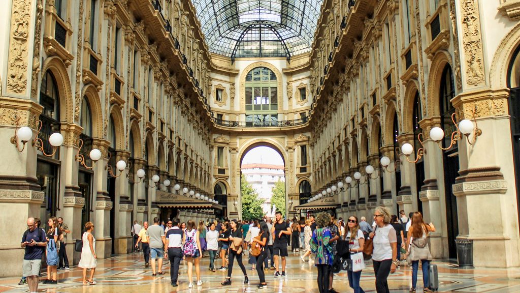 Shopping i Milano, Italien